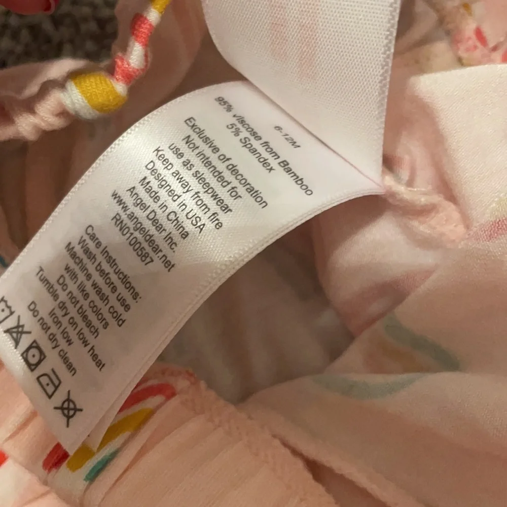 Angel Dear Pink Rainbow Pajama Set
